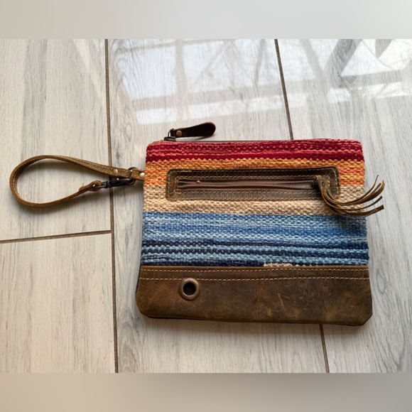 Myra Bag Handbags - Myra Bag - Midsummer Wristlet Clutch Pouch - Leather Wristlet Strap